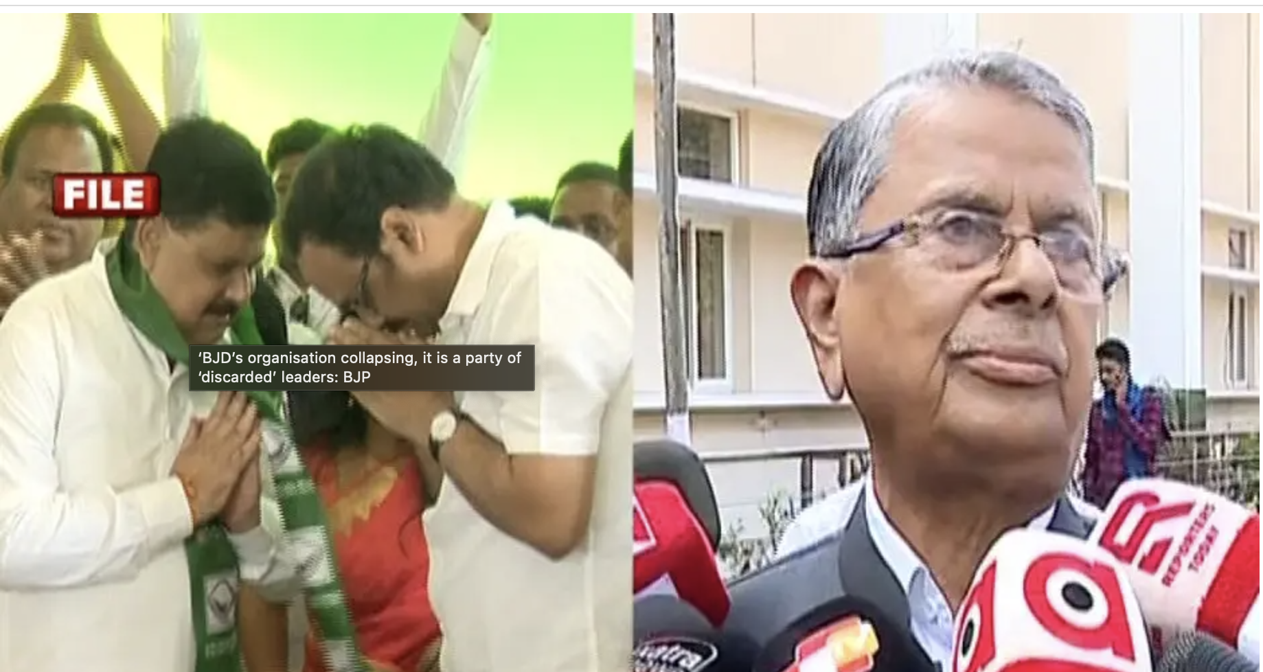  ‘BJD’s organisation collapsing, it is a party of ‘discarded’ leaders: BJP